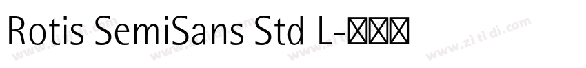 Rotis SemiSans Std L字体转换